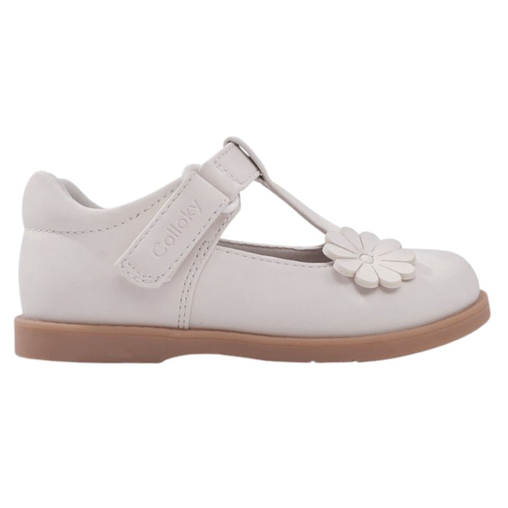 Zapato casual Colloky blanco para niña bebé