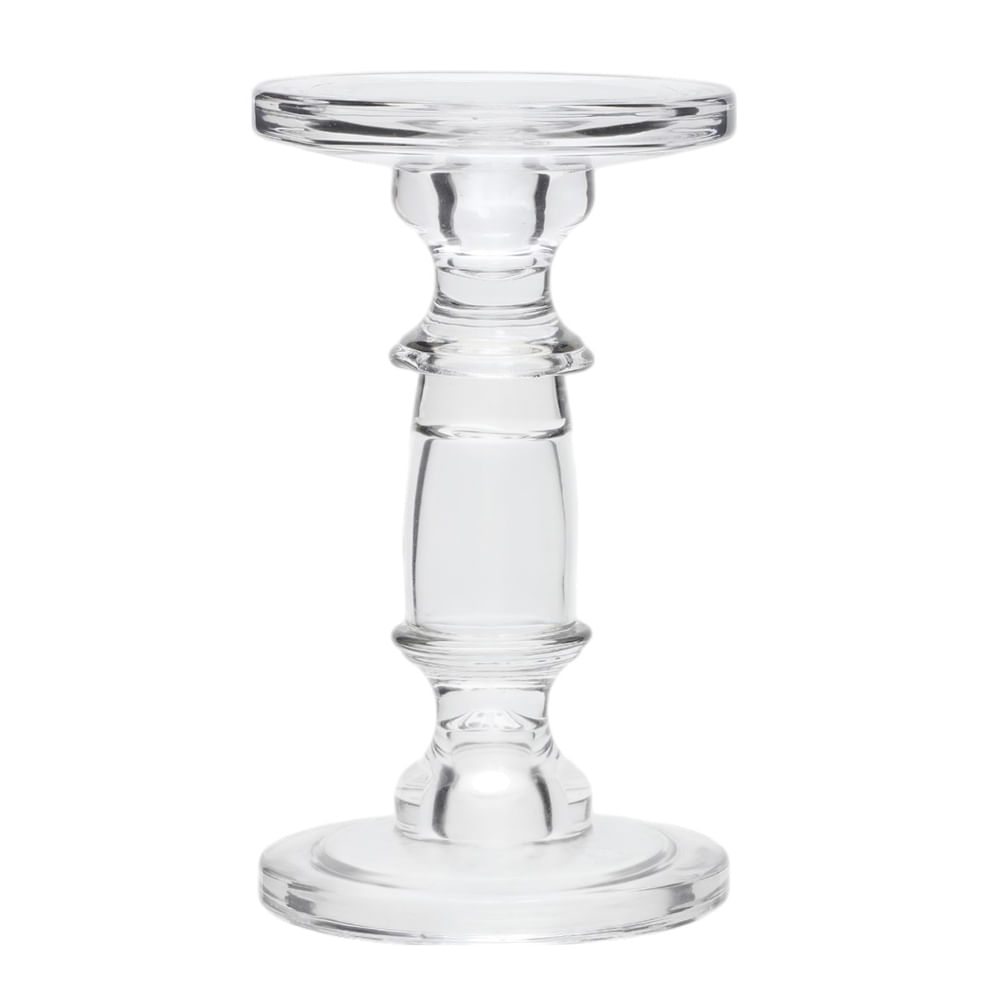 Porta vela de vidrio 11x20 cm