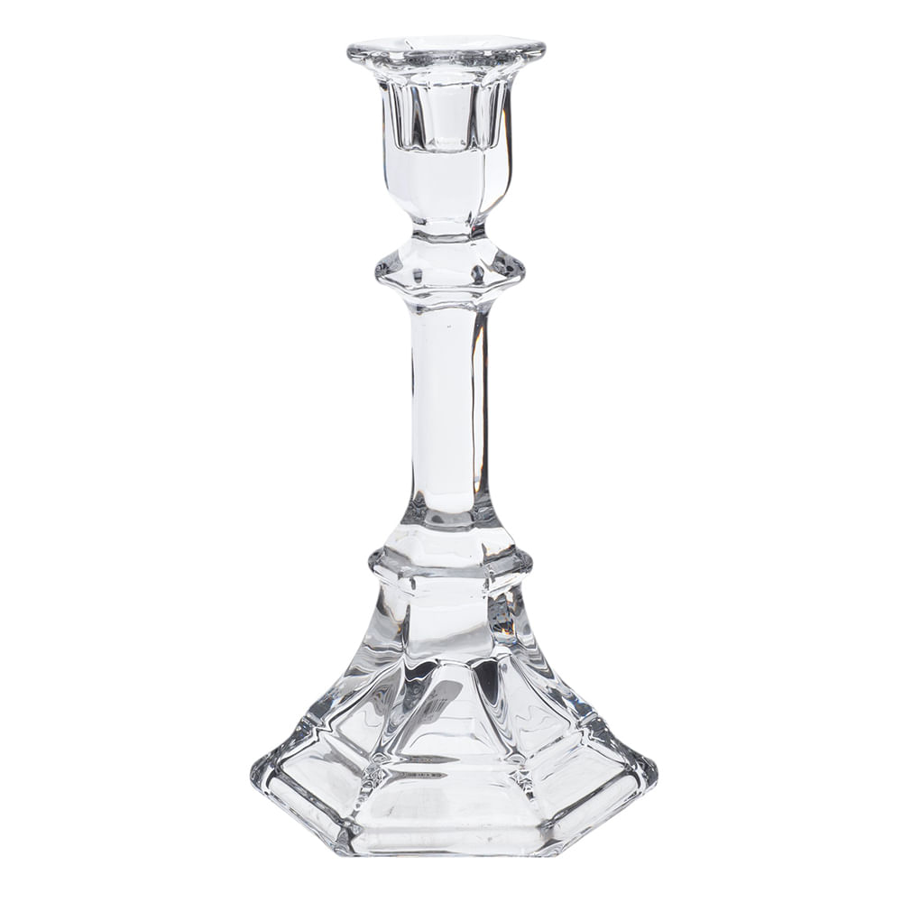 Porta vela de vidrio 9x20 cm