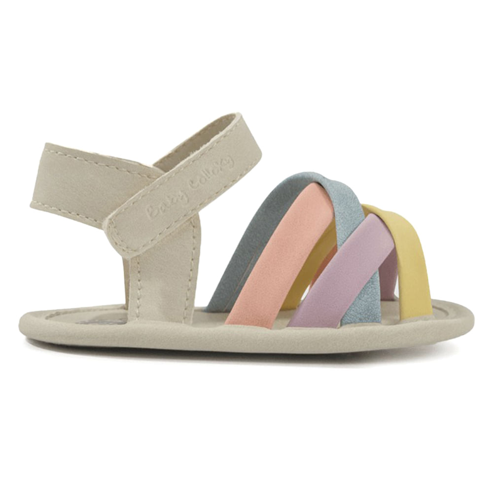 Sandalia Colloky multicolor para niña bebé