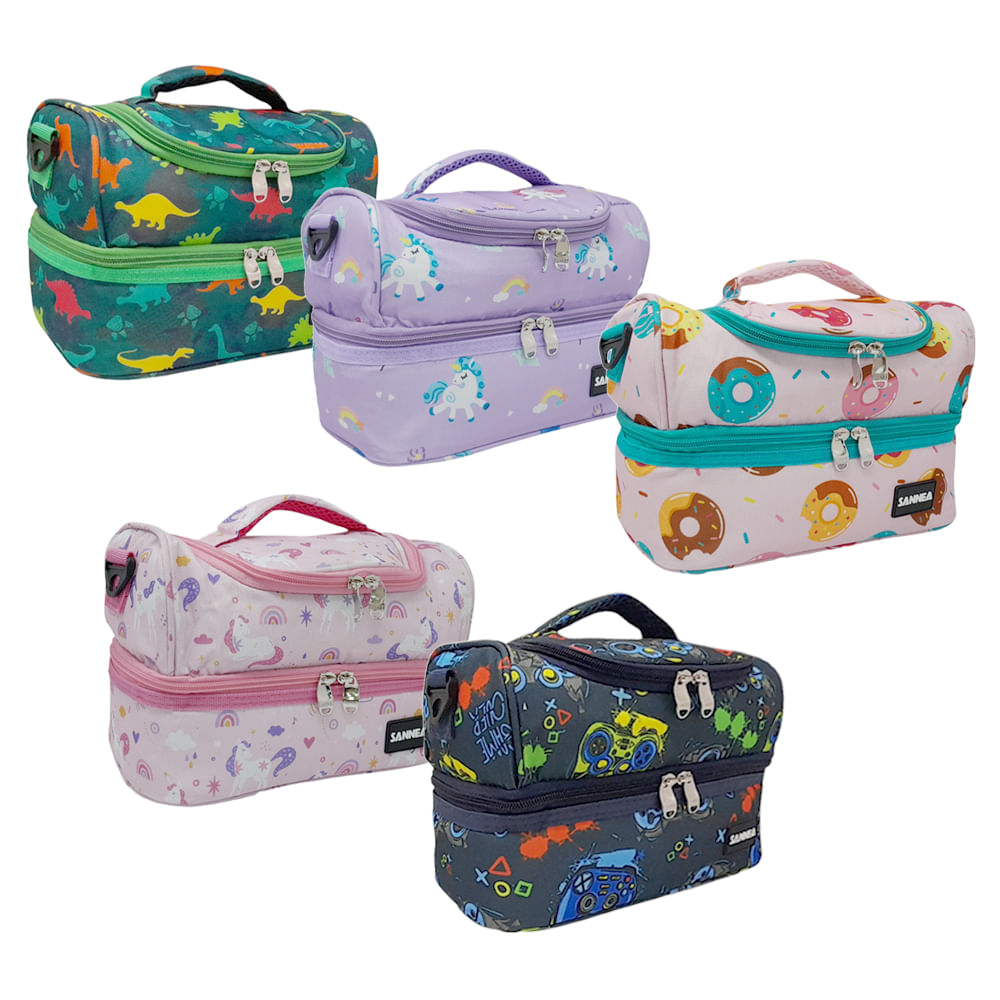 Surtido 1 pieza Lonchera multicolor con estampado infantil