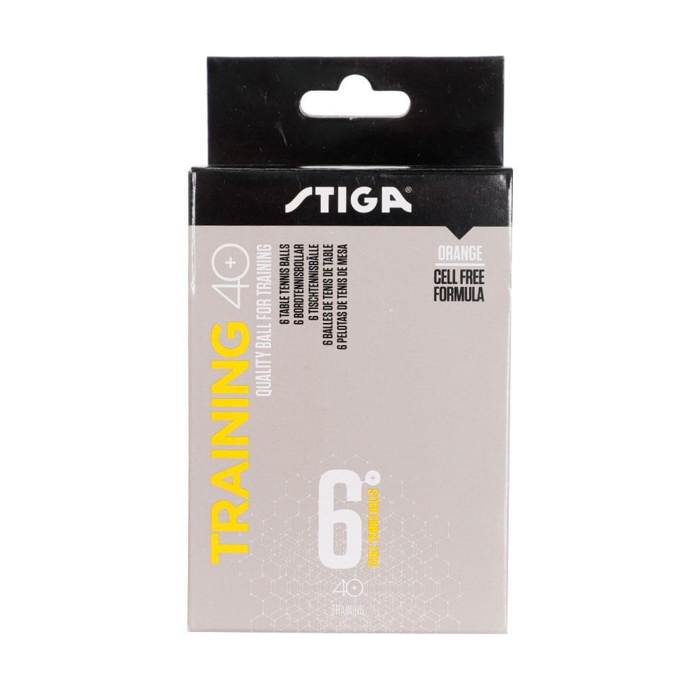 Caja Stiga training 40 pelotas de tenis mesa 6 unidades