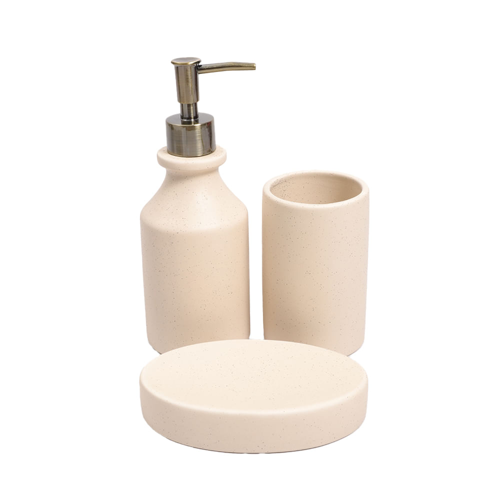 Set de 3 piezas de cerámica para baño