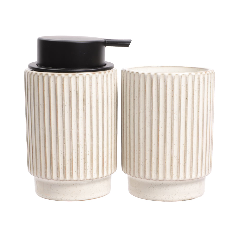 Set de 2 piezas de cerámica para baño