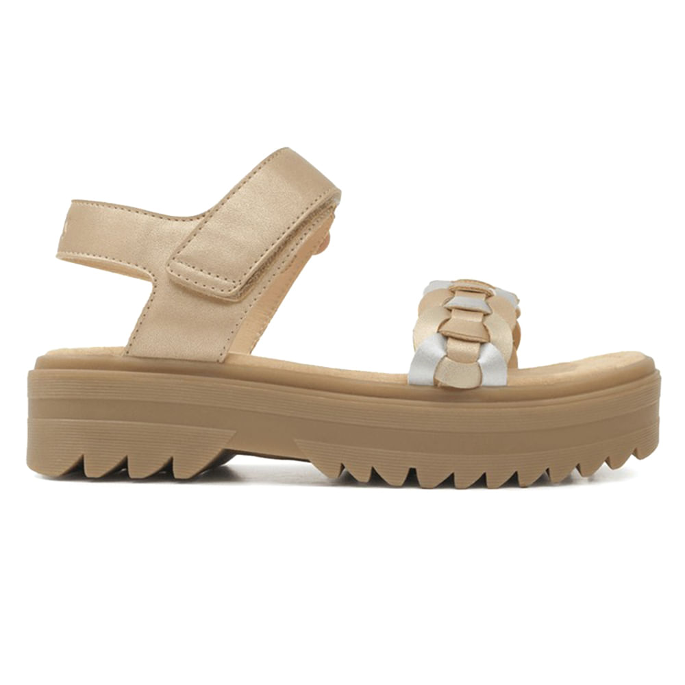 Sandalia casual Colloky dorada para niña