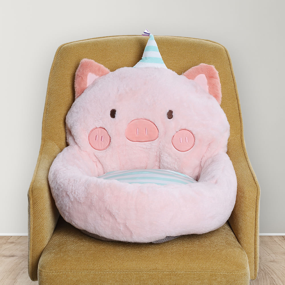 Cojín infantil de asiento cerdo 50cm