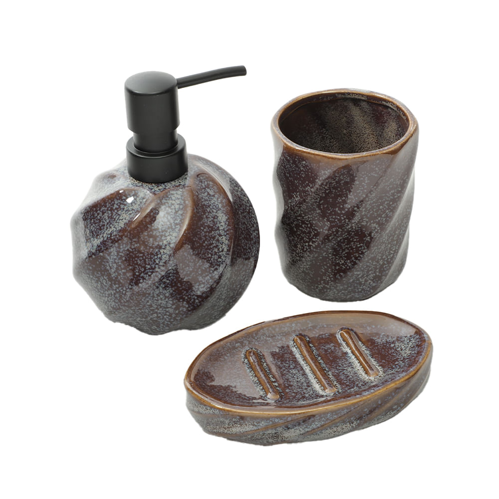 Set 3 piezas de cerámica para baño