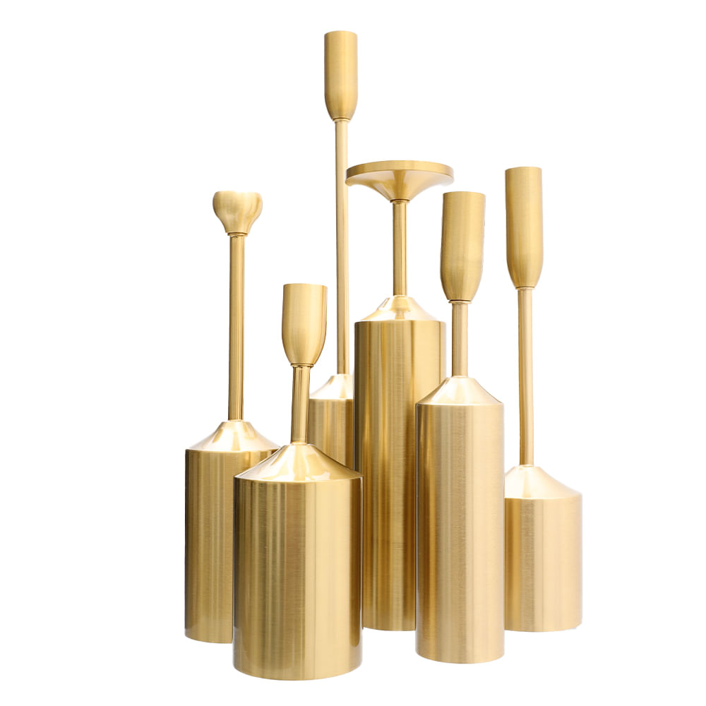 Set de 6 portavelas decorativo