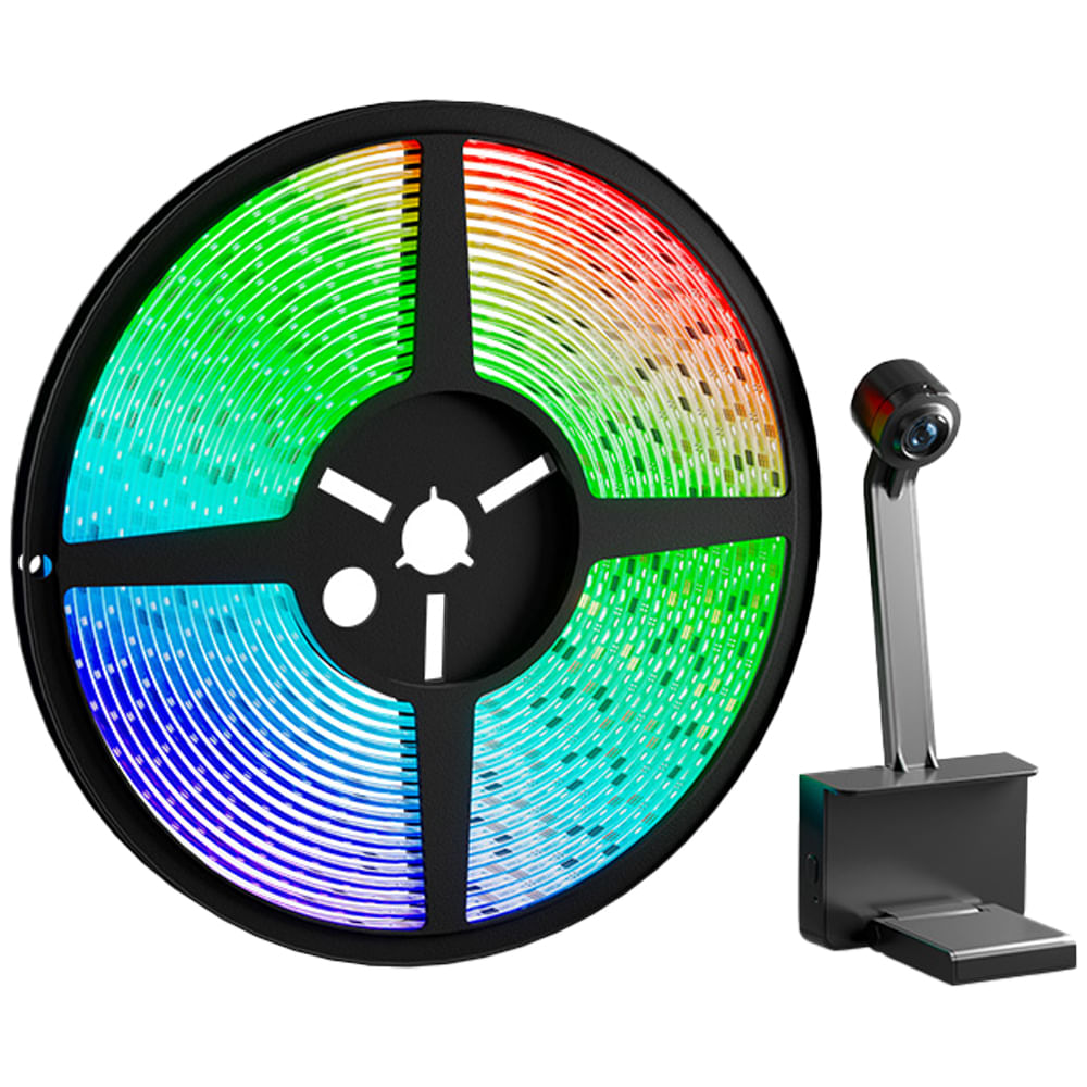 Tira LED smart y cámara para televisores con Wi-Fi (3.8 m)