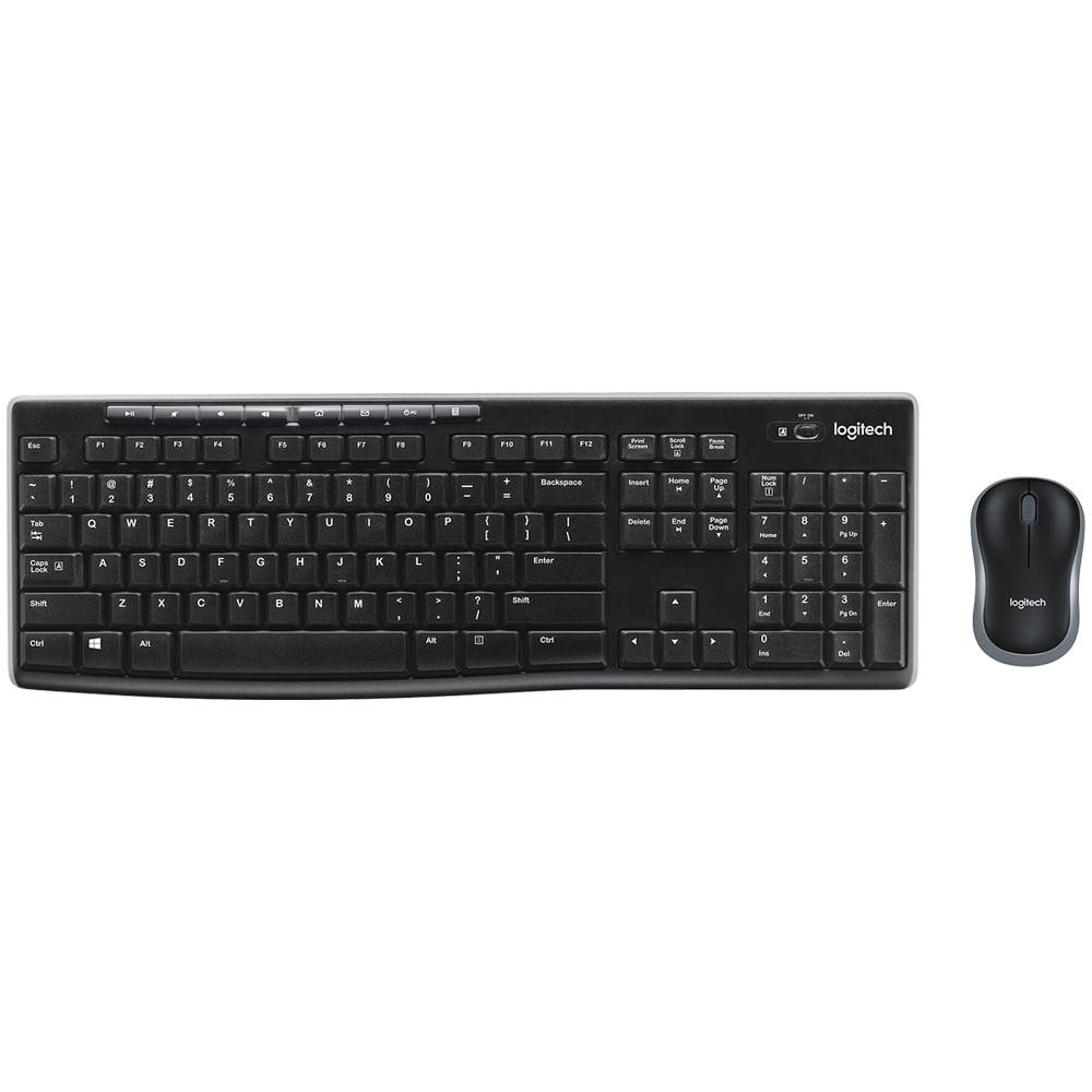 Kit teclado y mouse inalámbrico Logitech MK270