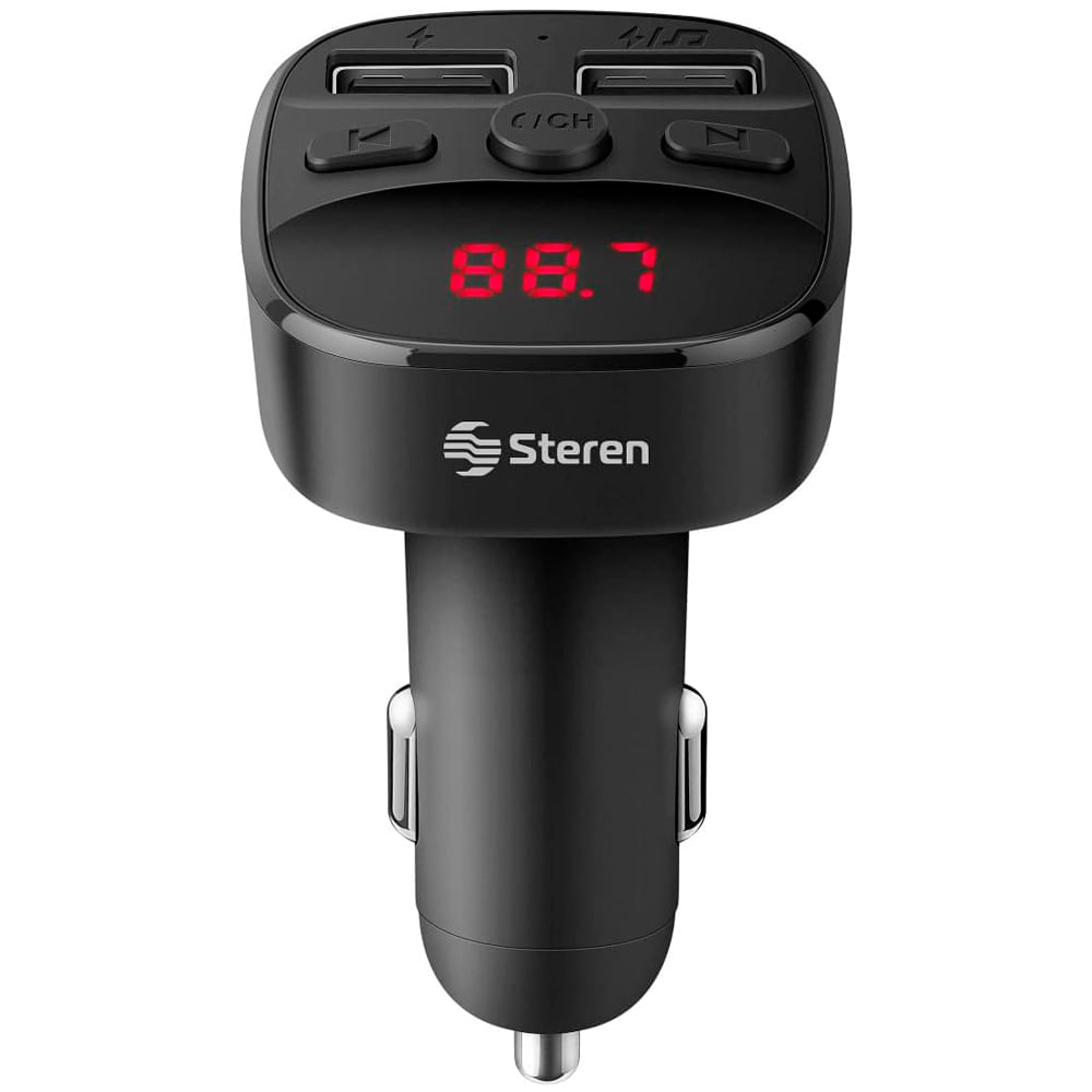 Transmisor FM Bluetooth con carga y reproductor MP3