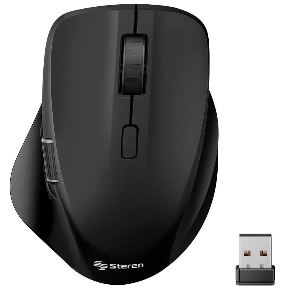 Mouse inalámbrico recargable negro