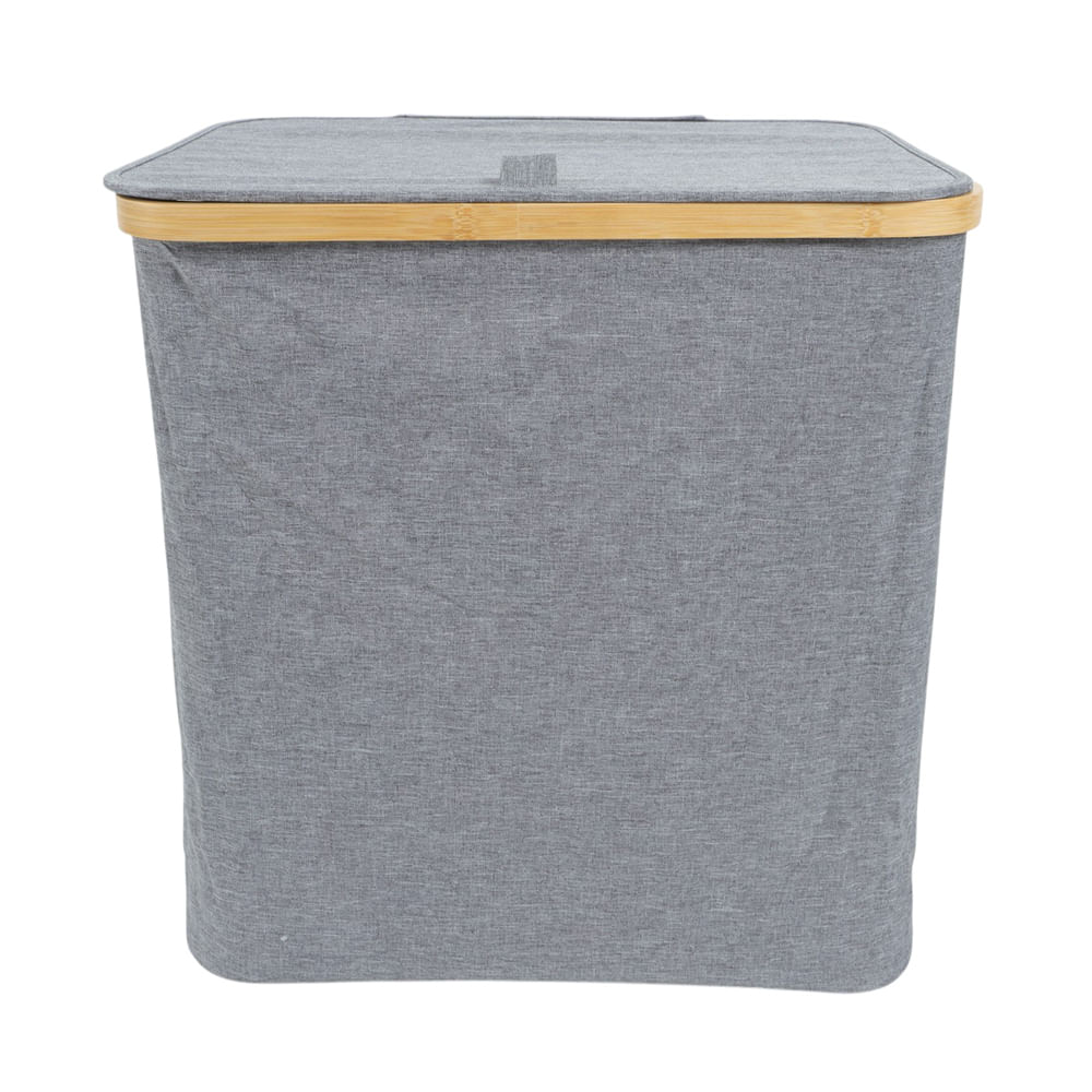 Cesta de almacenamiento con bambú