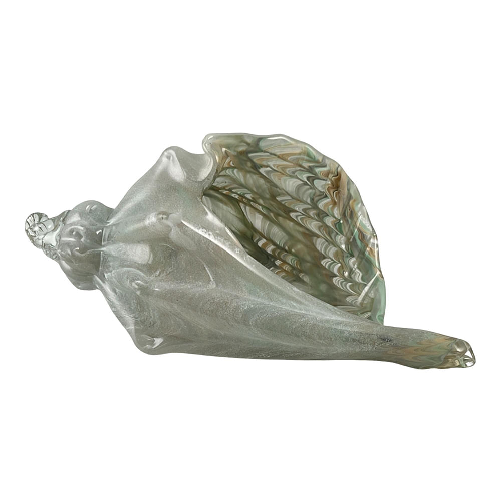 Figura de vidrio en forma de caracol 26x12x12.50cm