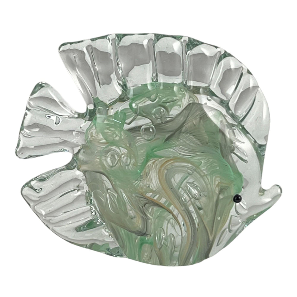 Figura de vidrio en forma de pez 17x5x15.50cm