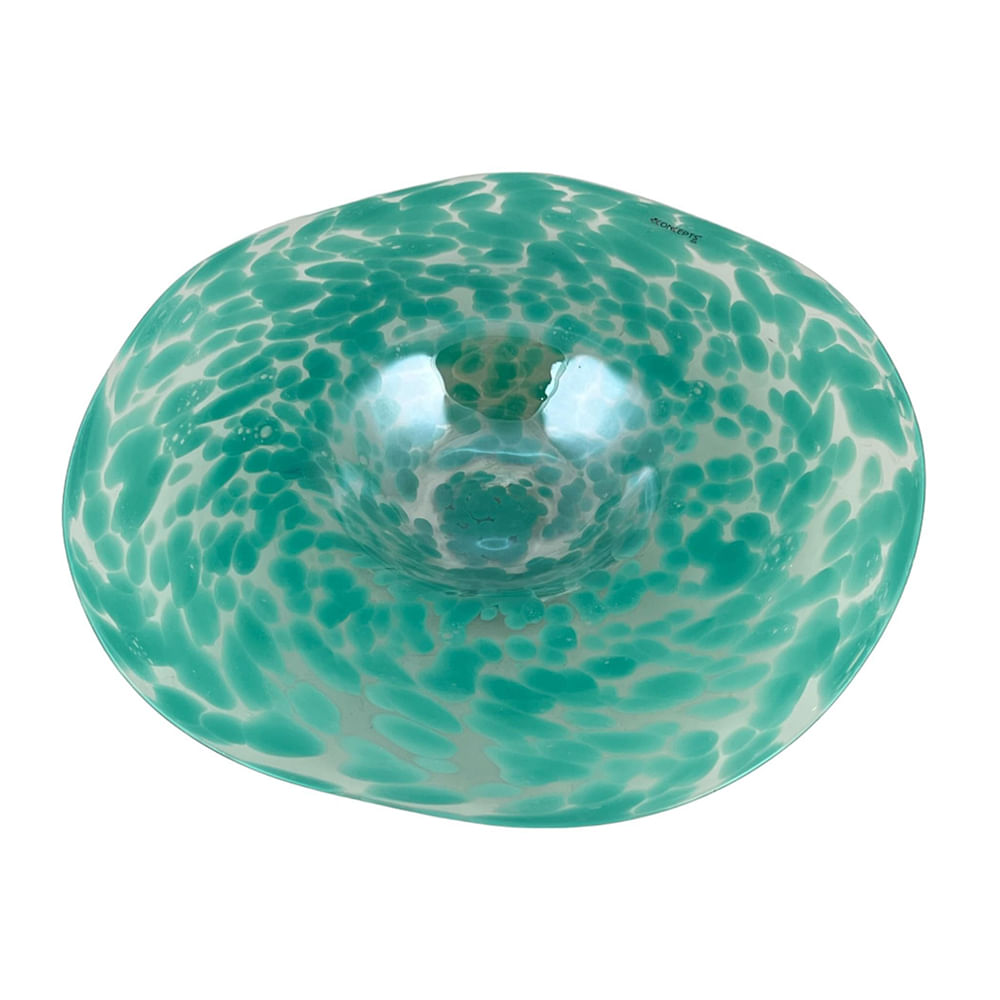 Centro de mesa de vidrio 43x7 cm