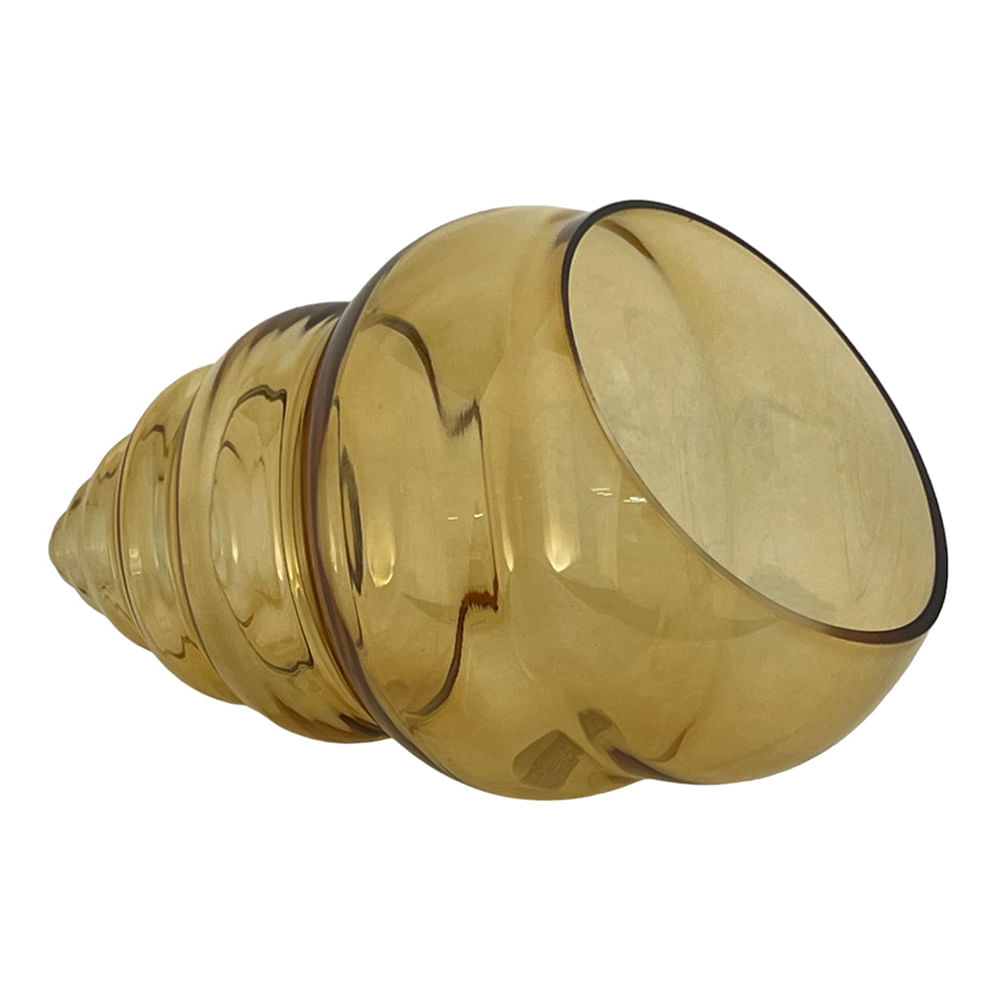 Figura caracol de vidrio 30x19x20 cm