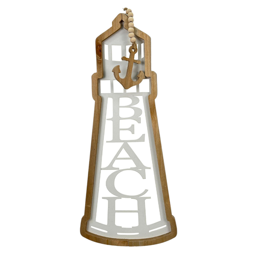 Placa decorativa de metal 17.5x1.5x42 cm