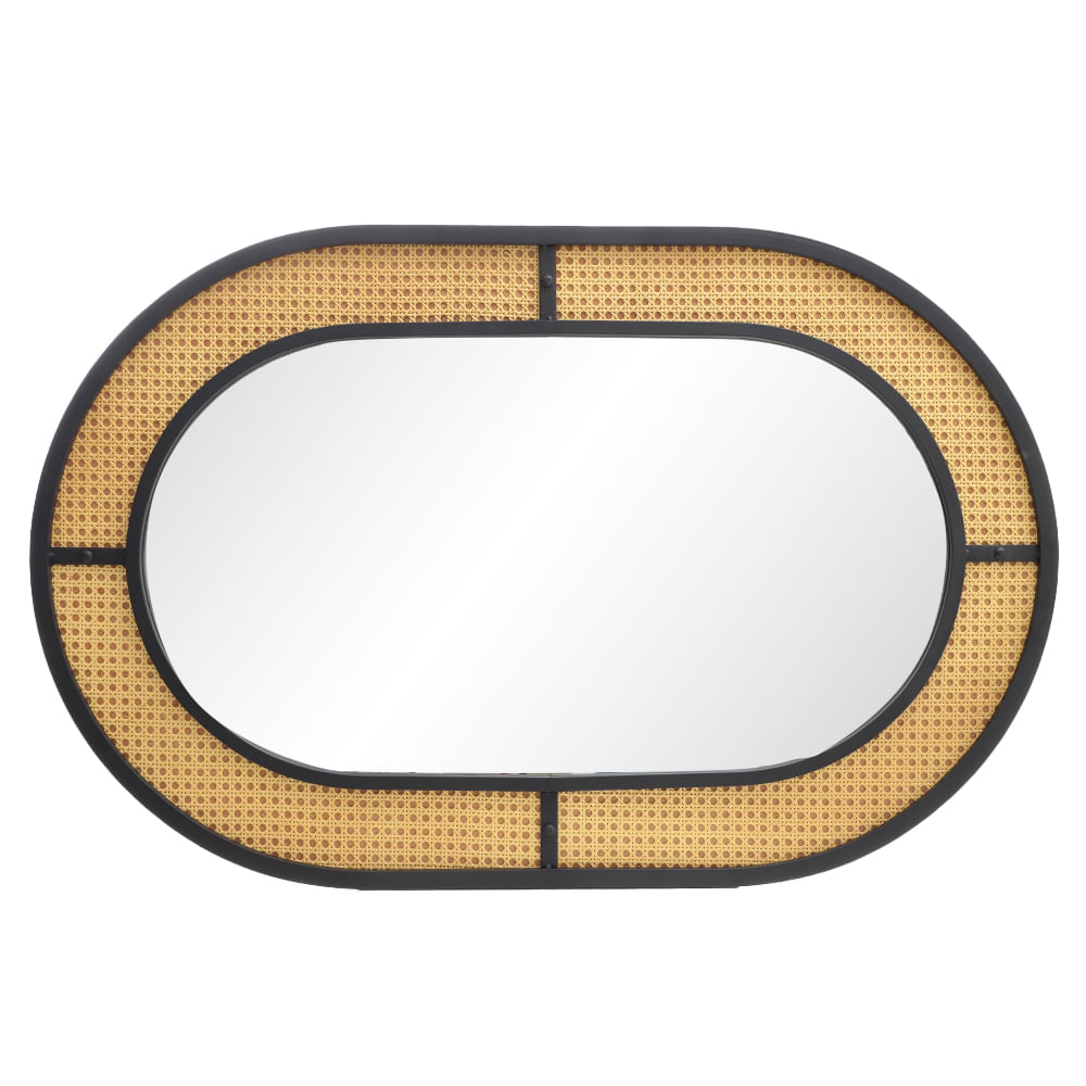 Espejo con marco de metal 70x108 cm