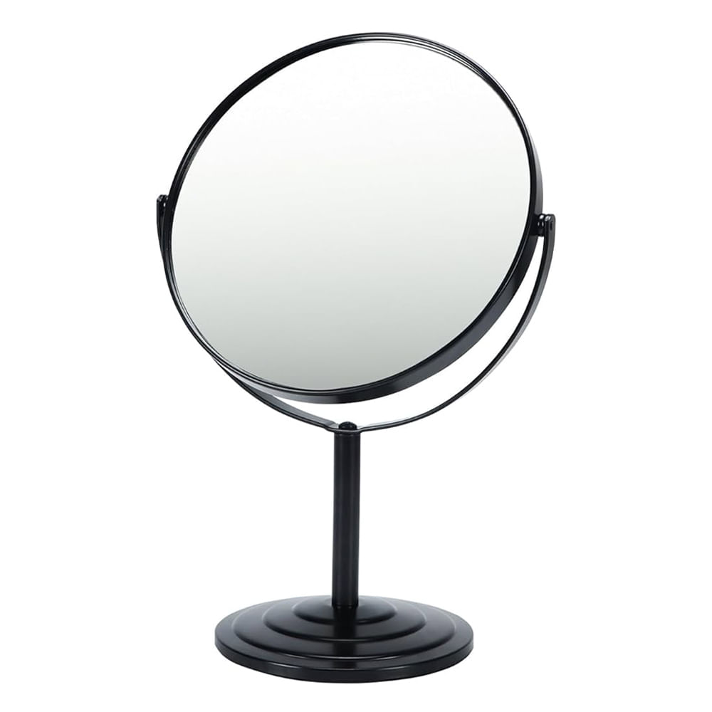 Espejo de tocador redondo con base 19x31cm
