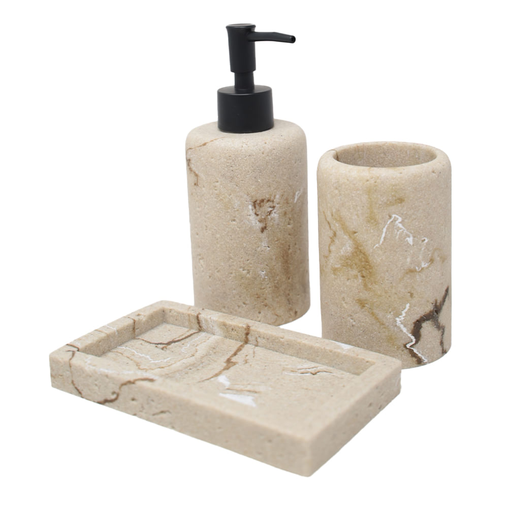 Set de 4 piezas de cerámica para baño