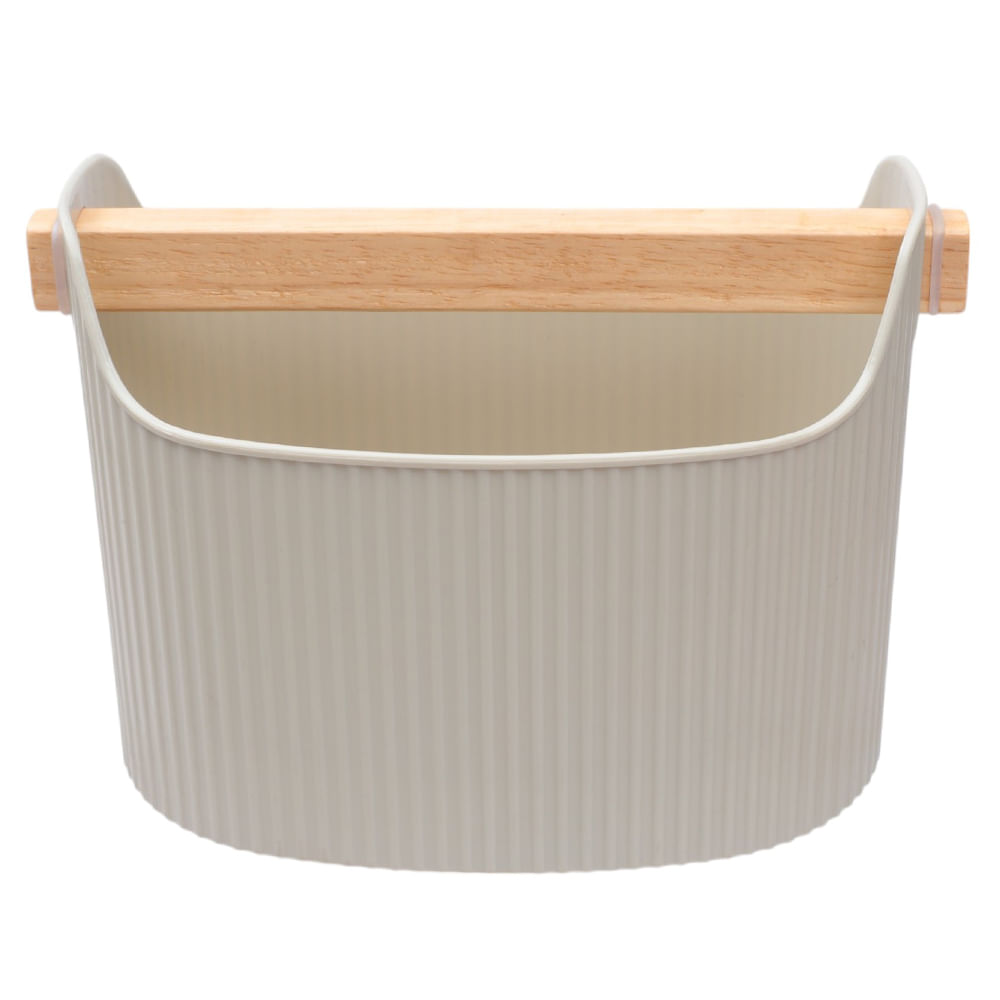 Cesta organizadora ivory 13x18x11cm