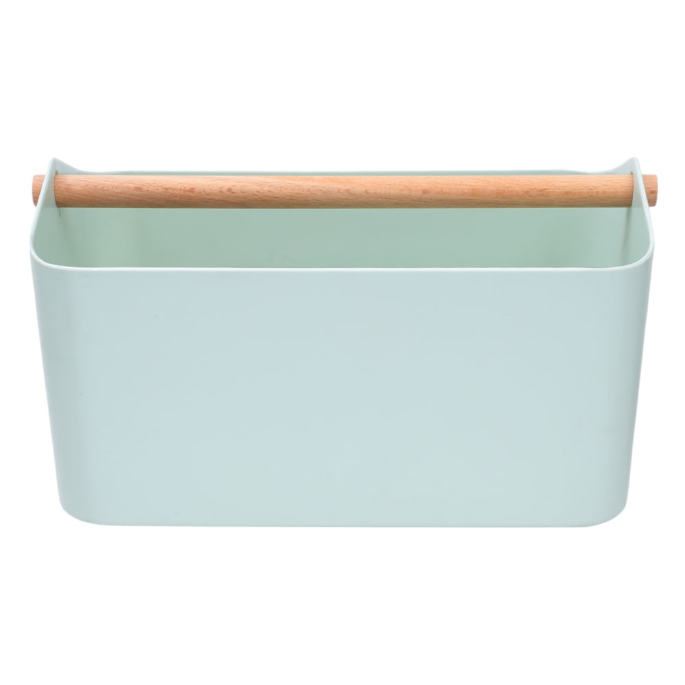 Cesta organizadora verde 15x27x17cm