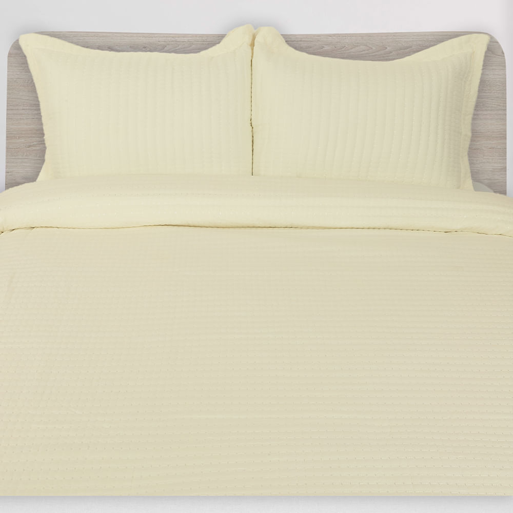 Cubrecama sólido con diseño fiona