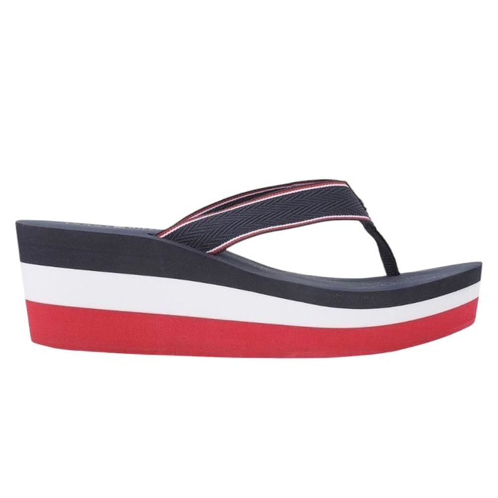 Sandalia de playa Tommy Hilfiger multicolor para mujer