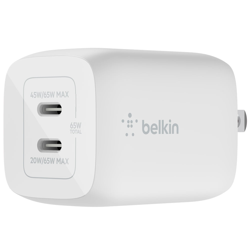 Cargador Belkin BoostCharge 2 x USB-C 65 Watts