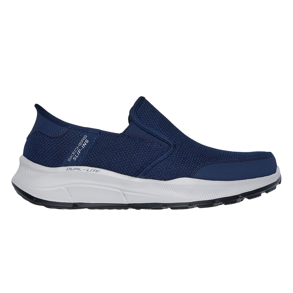 Zapato deportivo casual Skechers azul para hombre
