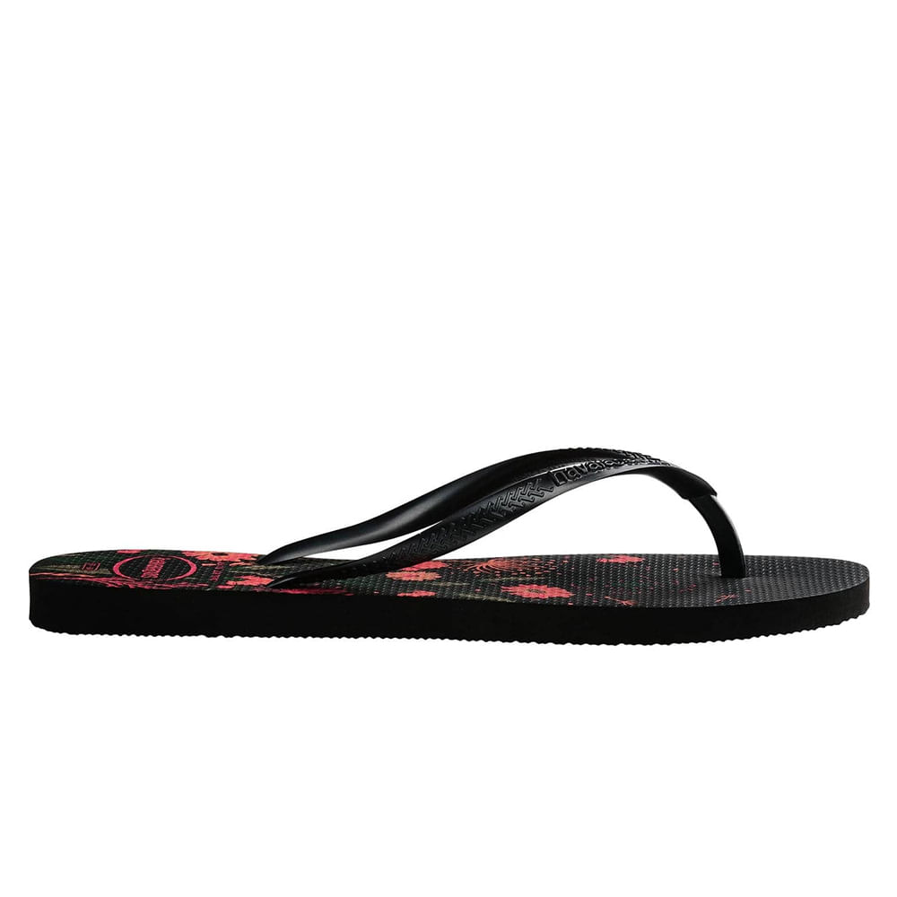 Sandalia para playa Havaiana color negro para mujer