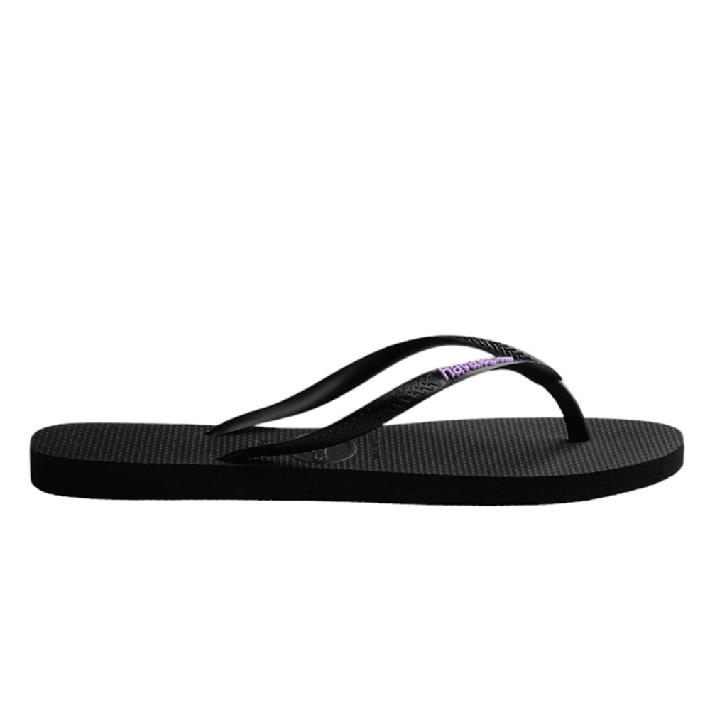 Sandalia para playa Havaiana color negro para mujer