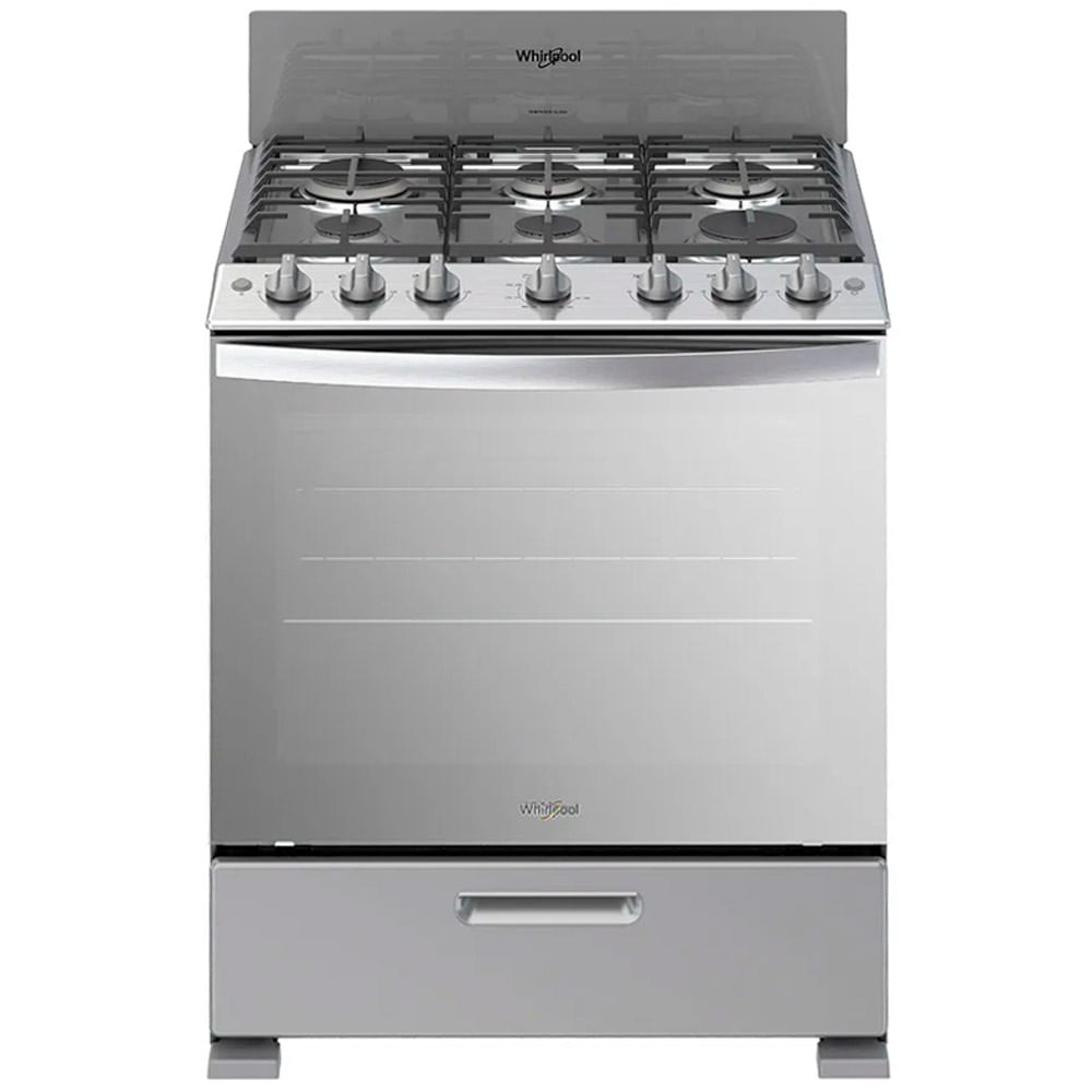 Cocina 6 quemadores con horno a gas 76 cm (30") LWFR3400D Whirlpool