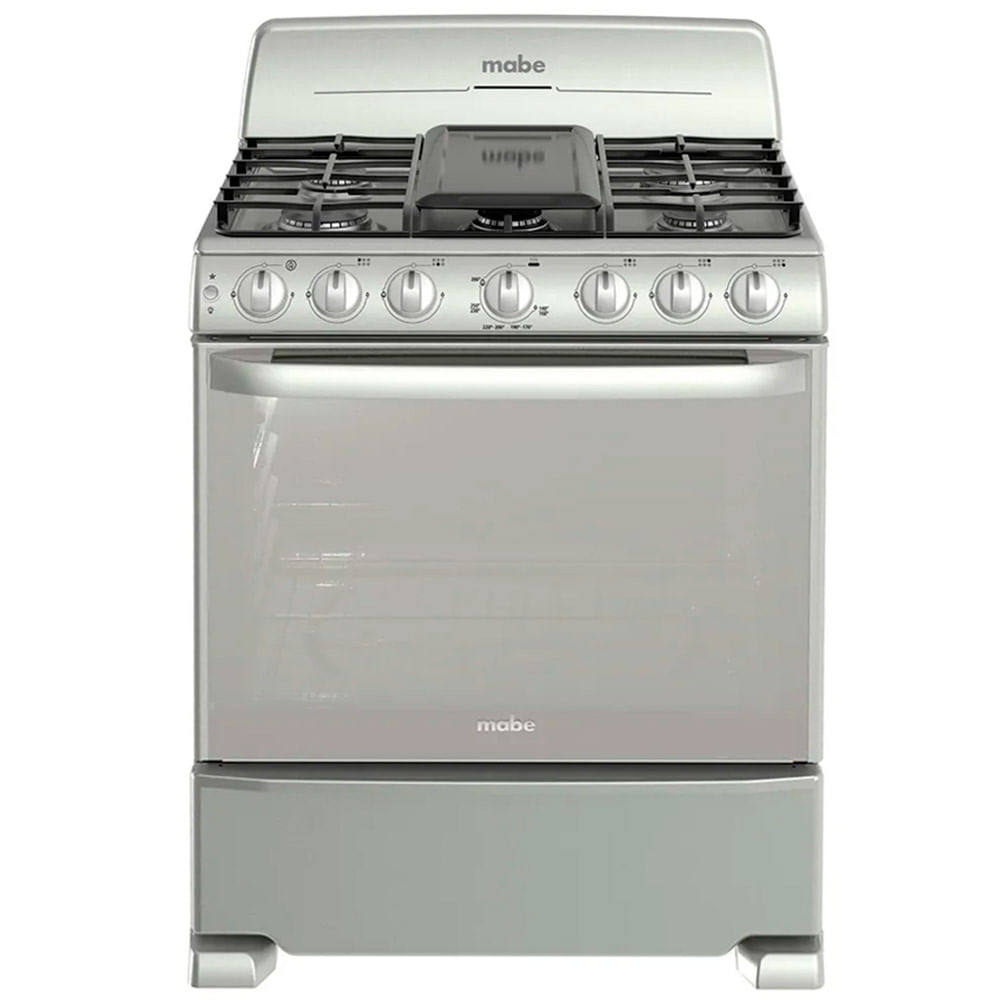 Cocina 6 quemadores a gas 76 cm (30") EM7659BFIX0 Mabe