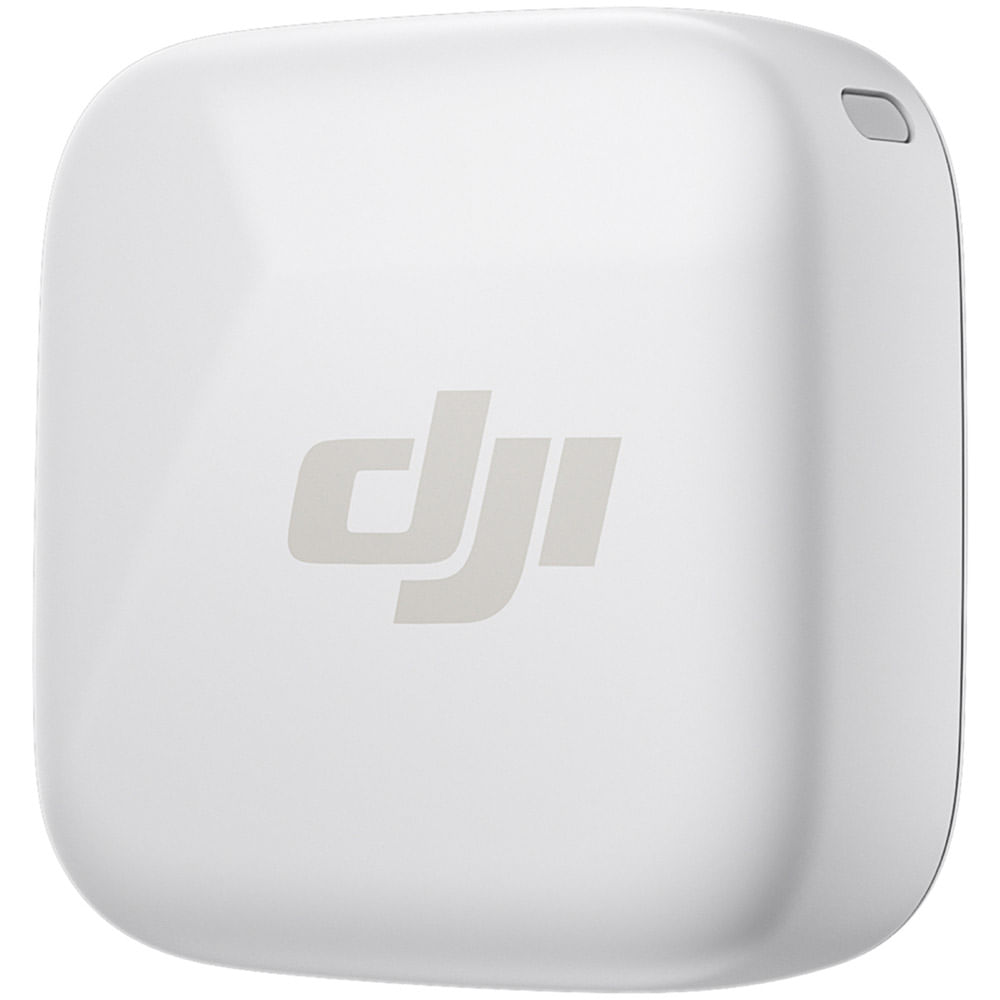 Transmisor con clip DJI Mic Mini con micrófono incorporado (2,4 GHz, blanco ártico)