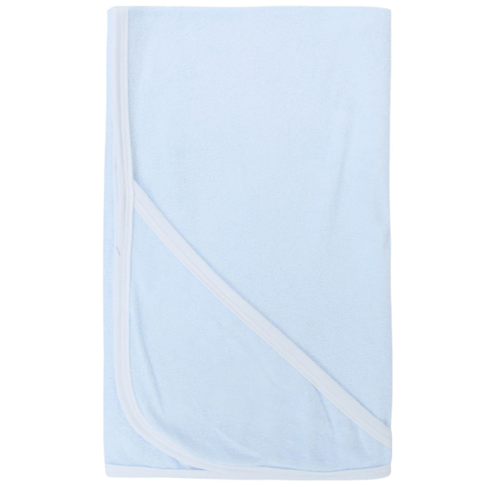 Toalla capuchón bicolor para bebé niño