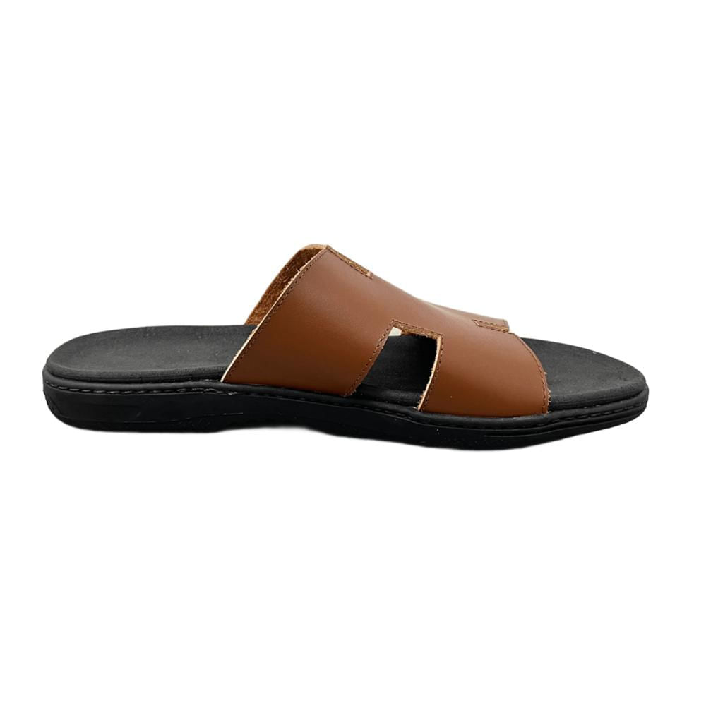 Sandalias de cuero para hombre color café