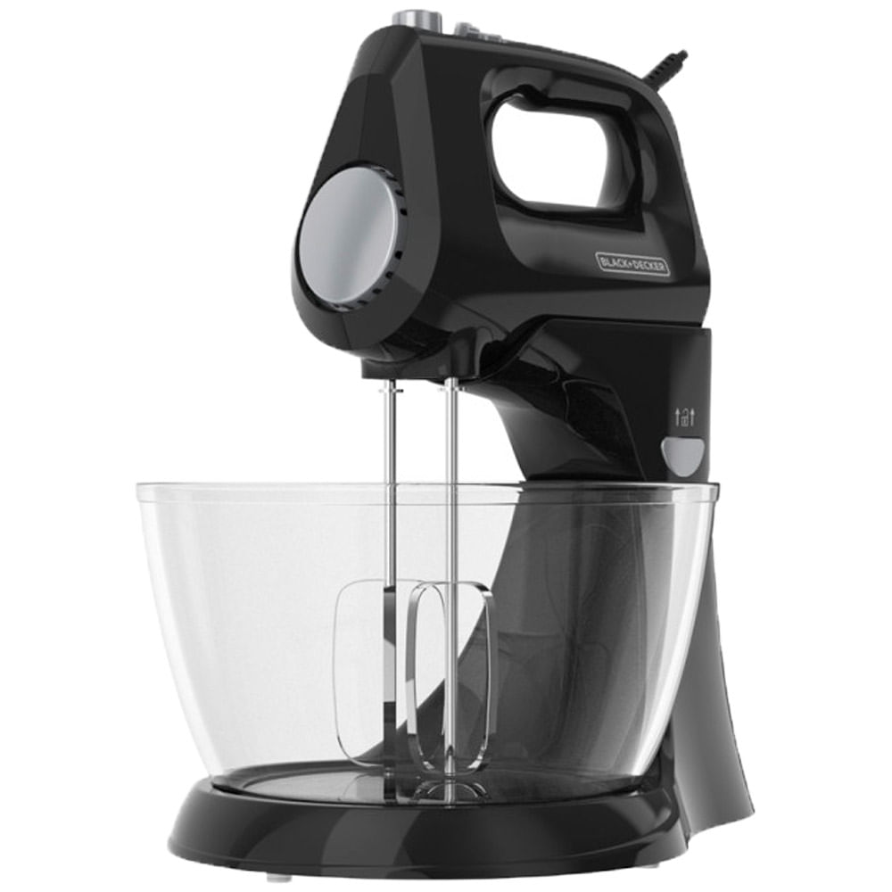 Batidora de pedestal 2 en 1 250wt negra