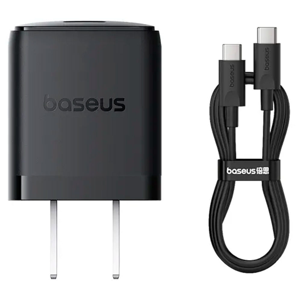 Cargador Baseus USB-C + USB-A 30 Watts