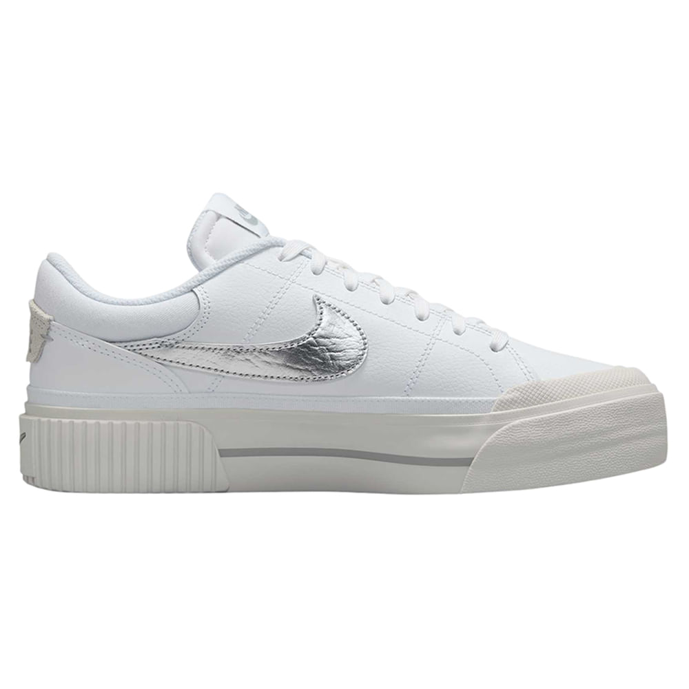Zapato Nike Court Legacy Lift GFX2 casual blanco para mujer