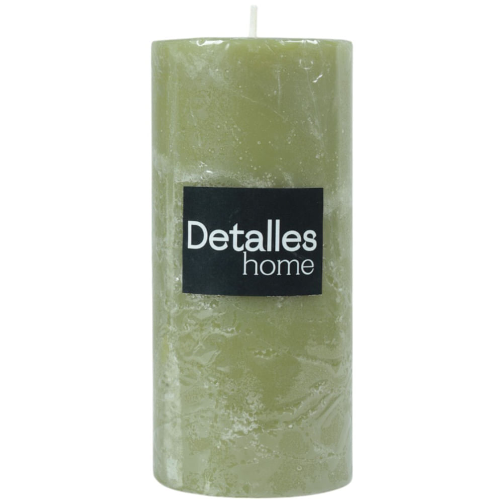 Vela aromática sage color verde 3x6 cm