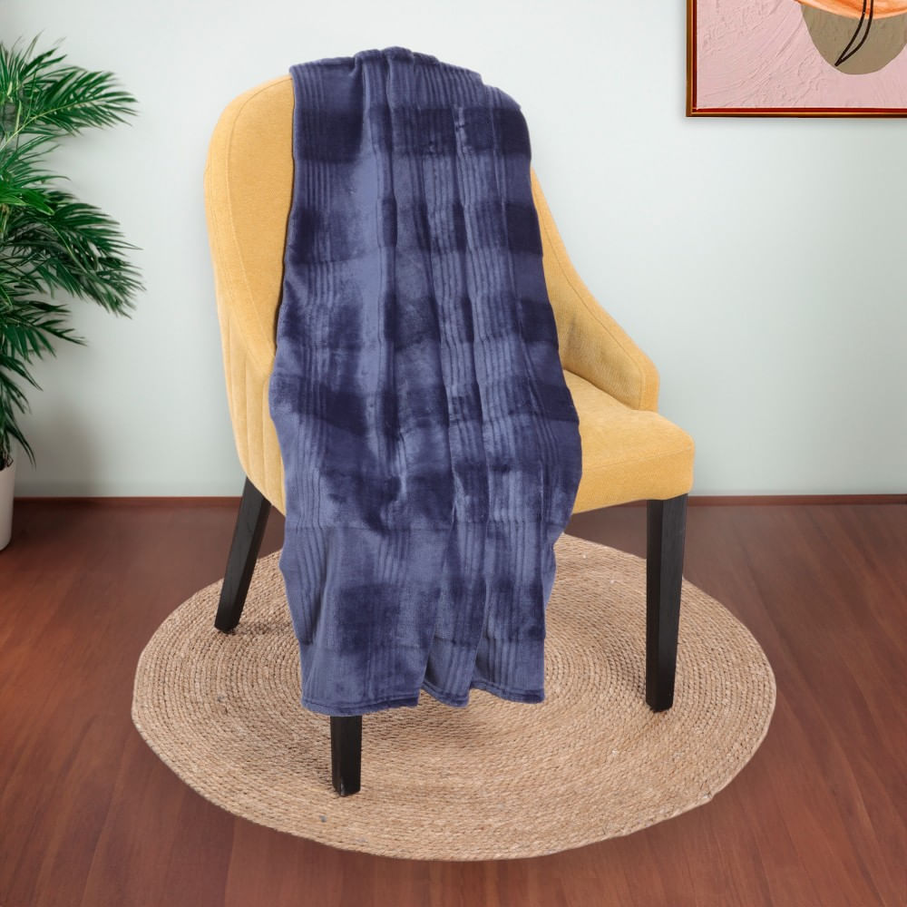 Frazada velvet cut de poliéster