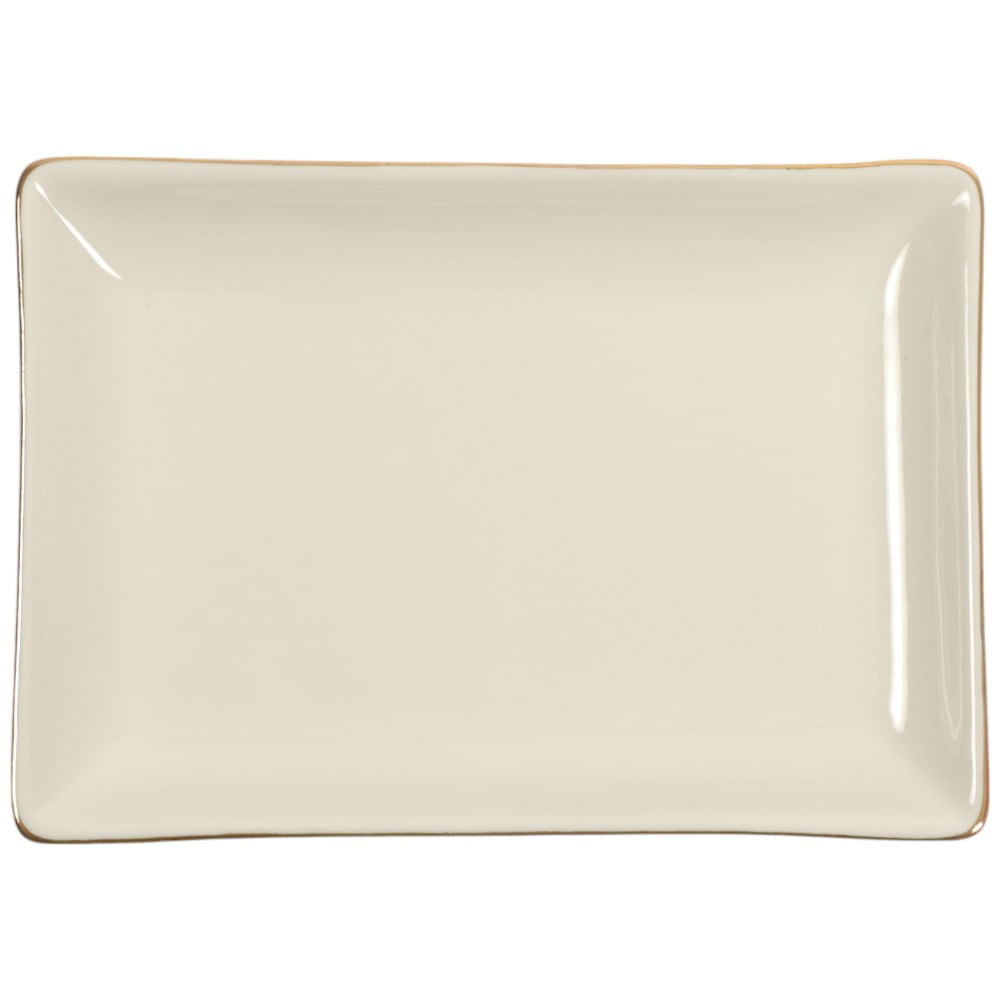 Bandeja para joyas cuadrada color blanco 15x2x11 cm