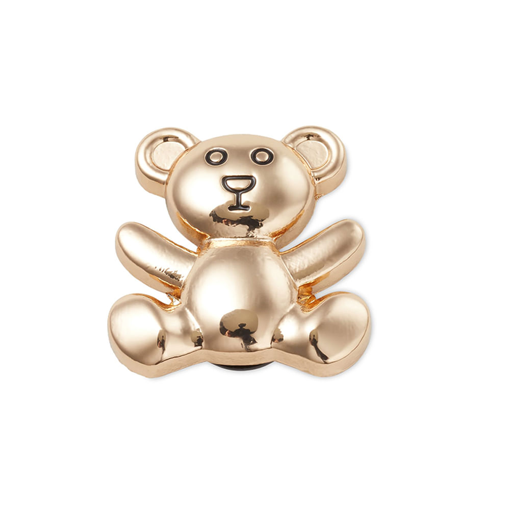 Accesorio Crocs Jibbitz charm de oso de peluche dorado