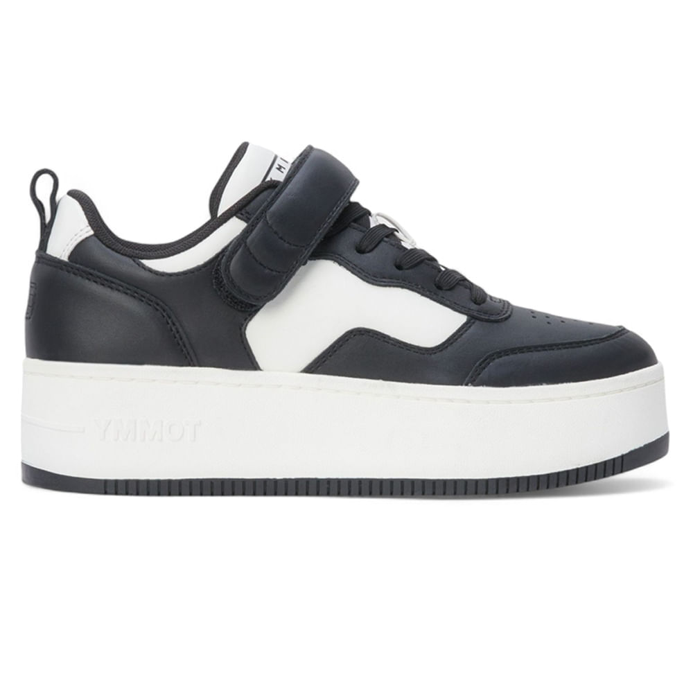 Zapato casual Tommy Hilfiger color negro/blanco para mujer
