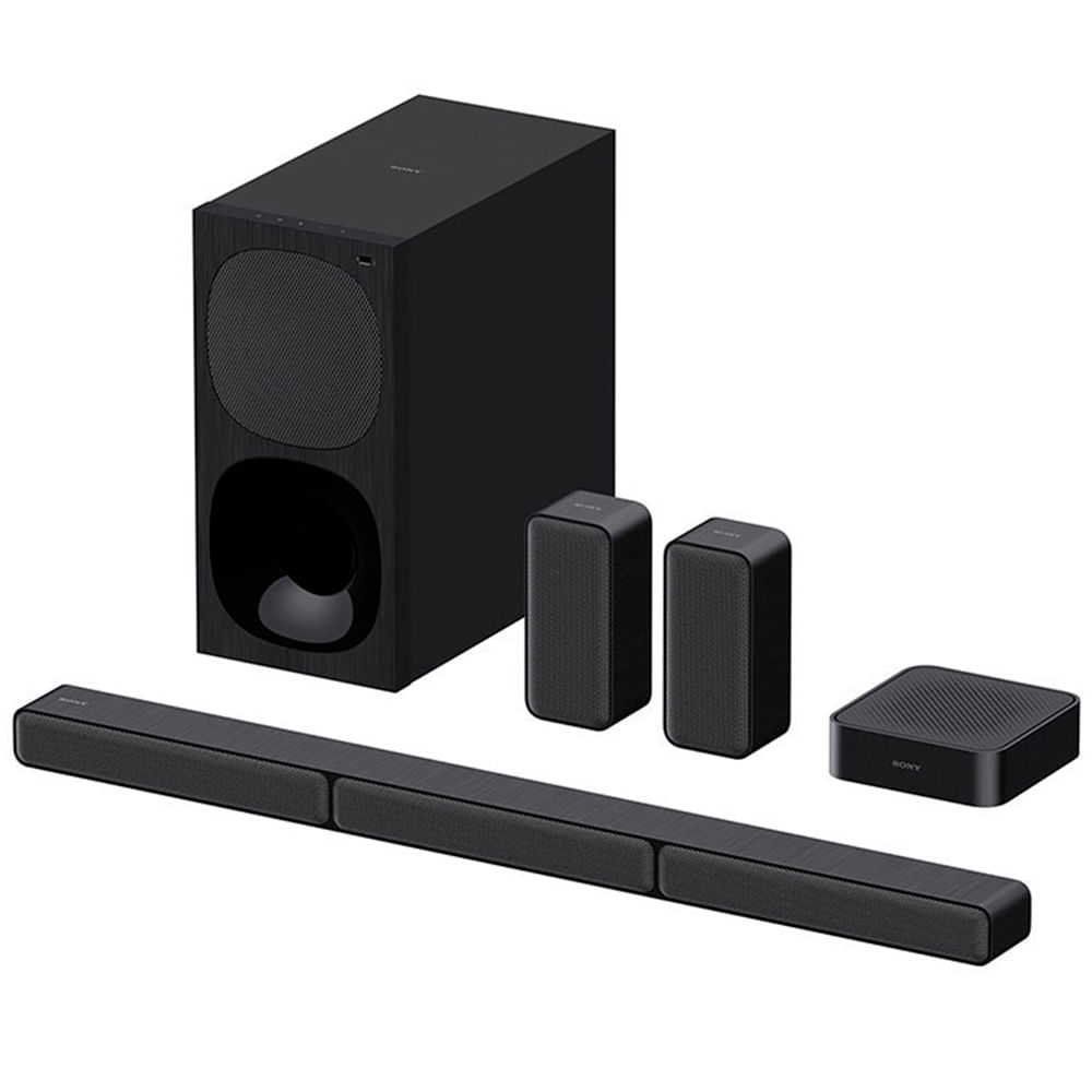 Barra de Sonido Sony HT-S40R de 5.1 canales con Bocinas Posteriores Inalámbricas, Subwoofer y Bluetooth