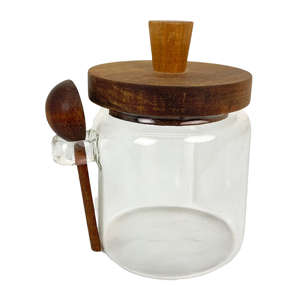 Set de envase con tapa y cuchara 2 piezas 420 ml