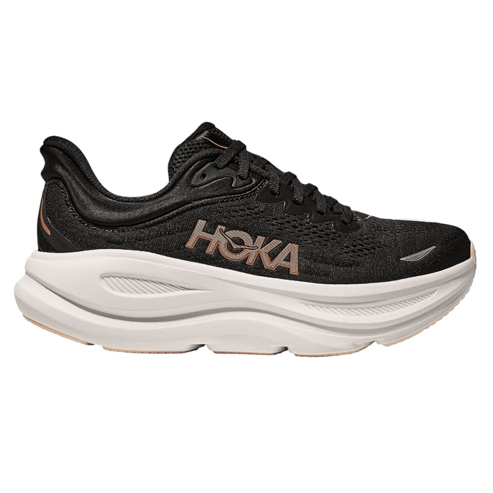 Zapato Hoka Bondi 9 deportivo color negro para mujer
