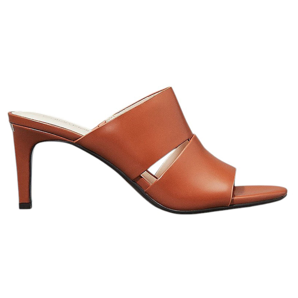 Sandalia casual Calvin Klein color café para mujer